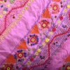 Pink color Lambani work on Pure Tussar Saree