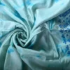 Sky blue color hand Shivori Gujrati Mirron on Tussar saree