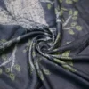 Dark Green Tie-Dye Shibori Print on Pure Gachi Tussar Silk Saree