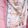 Off white body Digital Print Zari Border on Chanderi Silk Saree
