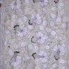 Beige on white & Black Bengal Kantha Embroidery Tussar Silk Handloom stole