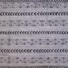 White on Black Bengal Kantha Embroidery Tussar Silk Handloom stole