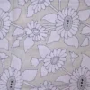 Off White on White n Black Bengal Kantha Embroidery Tussar Silk Handloom stole