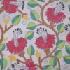 Off White on Multicolor Bengal Kantha Embroidery Tussar Silk Handloom stole