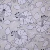 Off White on White n Black Bengal Kantha Embroidery Tussar Silk Handloom stole