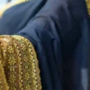 Black on Yellow Handcrafted resham border on Cotton Handloom Saree