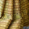 Black on Yellow Handcrafted resham border on Cotton Handloom Saree