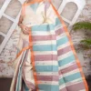 Off-White Pure Handwoven Tussar Silk