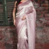 Pastel Pink Contemporary Saree with Designer Stone Work | 2025 Festive Collection