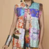 Authentic Handmade Patchwork Kantha Embroidery Cotton Jacket | Sustainable Ethnics 2026