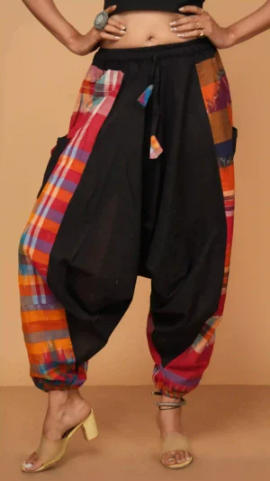 Ikkat Cotton Harem Pant | Sustainable Essentials 2026