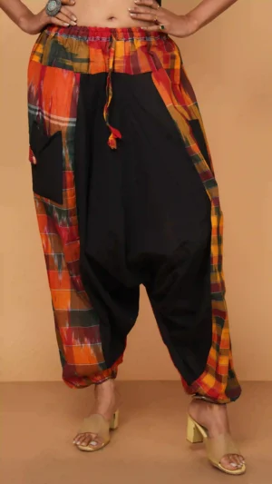 Ikkat Cotton Harem Pant | Sustainable Essentials 2026