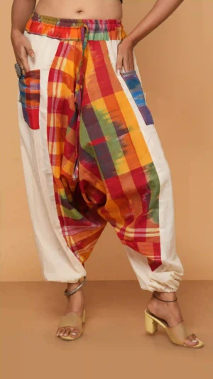 Ikkat Cotton Harem Pant | Sustainable Essentials 2026