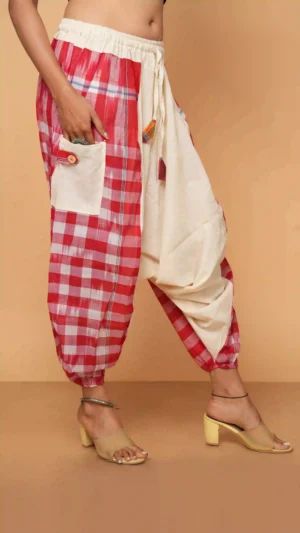 Ikkat Cotton Harem Pant | Sustainable Essentials 2026