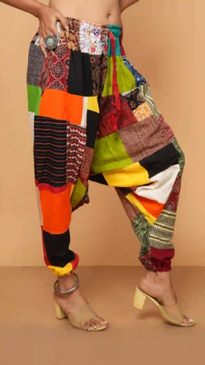 Beautiful Handmade Patchwork Cotton Balloon Pant |  Sustainable Ethnics 2026