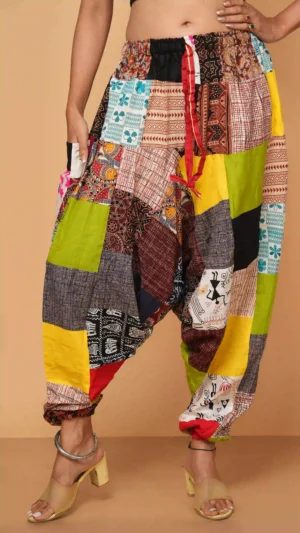 Beautiful Handmade Patchwork Cotton Balloon Pant |  Sustainable Ethnics 2026