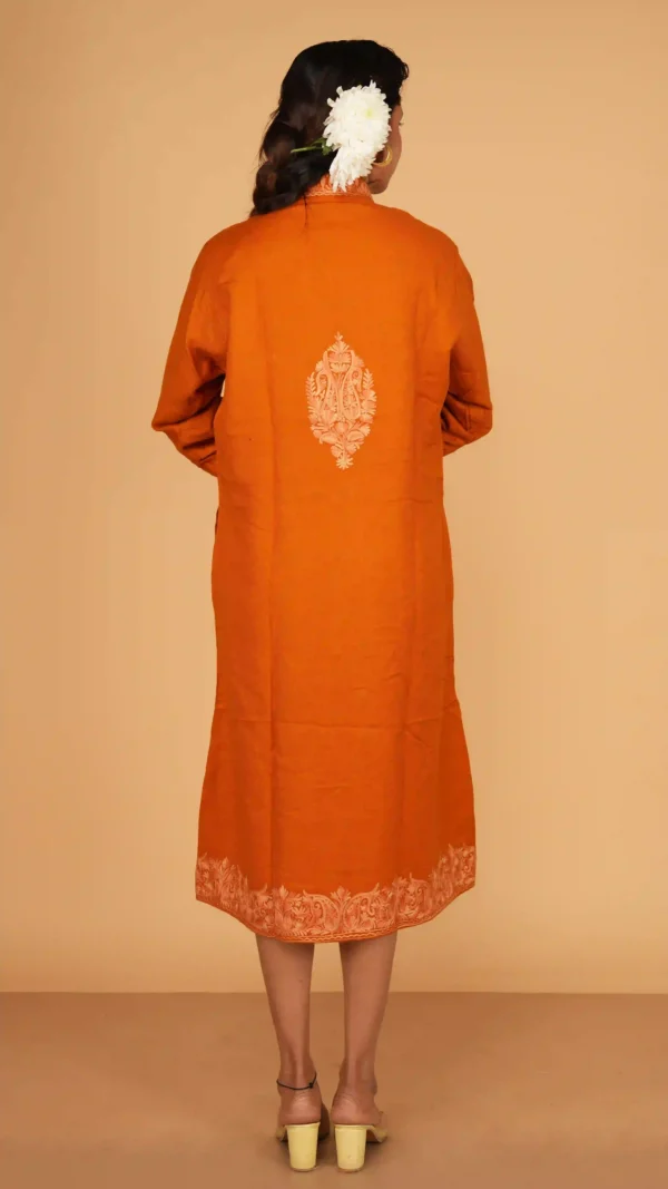 Mustard Yellow Pure Woolen Long Jacket - BKP03404_result