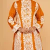 Rustic Orange Pure Woolen Long Jacket - BKP03431_result_compressed