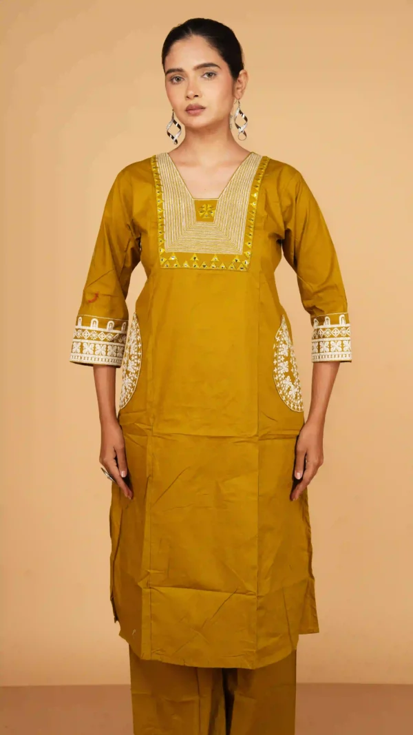 Mustard-Gold Kurta Set,kurta - BKP03439_result