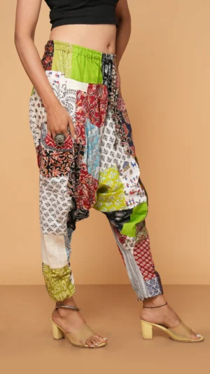 Beautiful Handmade Patchwork Cotton Balloon Pant |  Sustainable Ethnics 2026