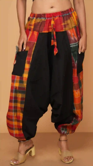 Ikkat Cotton Harem Pant | Sustainable Essentials 2026