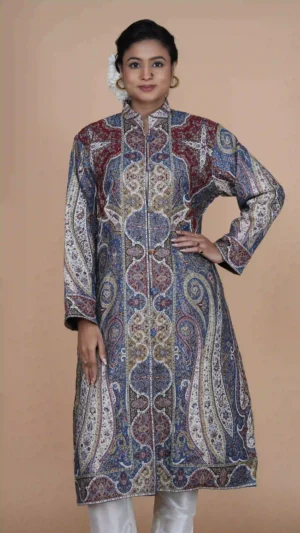 Pure Silk Overcoat with Paisley Motifs | Ethnic Essentials 2026