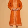 Mustard Yellow Pure Woolen Long Jacket - main product image
