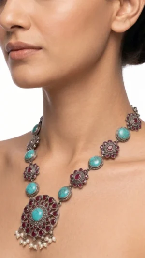 Imperial Long Sunburst Necklace