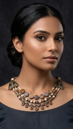 Seashore Echoes Layered Boho Necklace