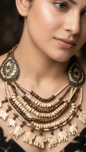 Earthen Echoes Layered Boho Necklace