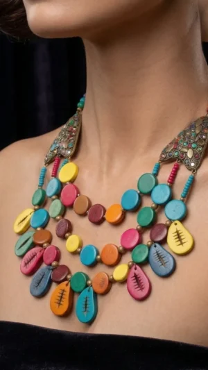 Vibrant Echoes Layered Boho Necklace