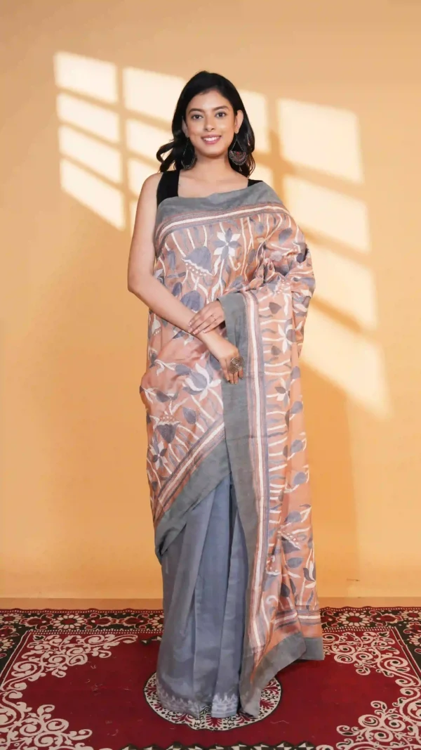 Ira Half & Half Jam-Kantha Saree | Fusion Beauty 2026