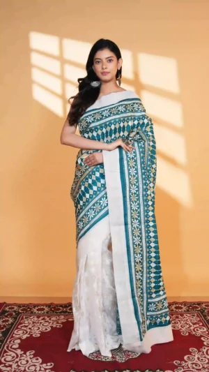 Mayuri Half & Half Jam-Kantha Saree | Fusion Beauty 2026