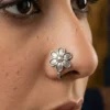 Pushpa Easy Clip-on Oxidized Nose Pin