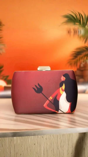 Devi Durga Bold Statement Clutch Bag