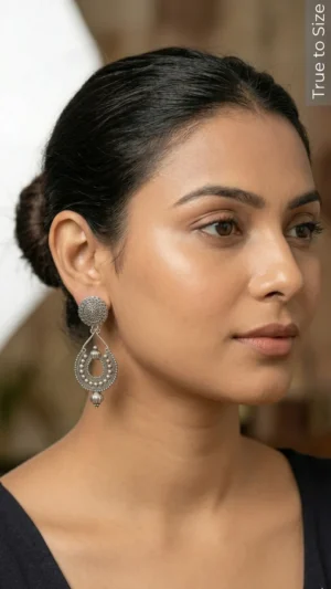 Palkhi Oxidised Drop Earrings