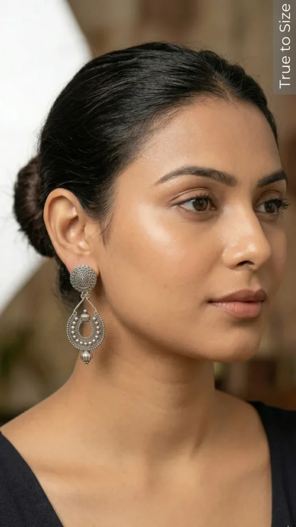 Palkhi Oxidised Drop Earrings