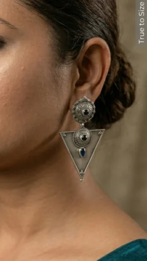 Sukanya Oxidised Drop Earrings