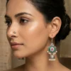Shikha Handpainted Oxidised Drop Earrings