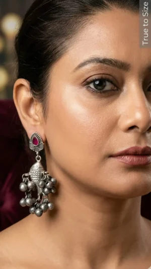 Matysa Oxidised Drop Earrings