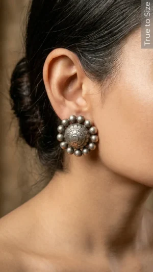 Apoorva Oxidised Mandala Earring