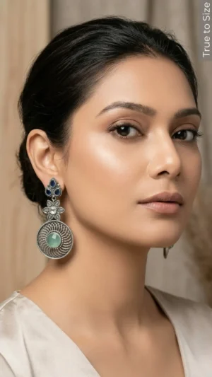 Swirling Swift Vortex Oxidised Earrings