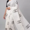 Chai & Chill Pure Cotton Block Printed Saree