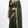 Olivia Green Pure Cotton Saree