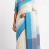 Nisha Blue Pure Cotton Saree
