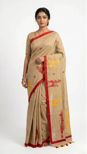 Kashish Embroidered Pure Cotton Saree