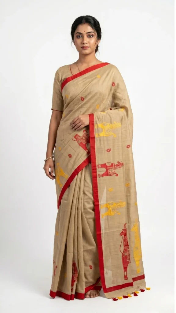 Kashish Embroidered Pure Cotton Saree