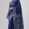 Mallika Blue Designer Jamdani Saree | 2026 Exclusive