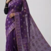 Ishita Purple Designer Jamdani Saree | 2026 Exclusive