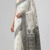 Enigmatic White Jamdani Saree